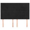 vidaXL Hoofdbord zwart 144x5x118/128 cm fluweel