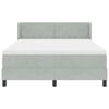 vidaXL Boxspringbed met matras Lichtgrijs 190 x 140 cm Fluweel