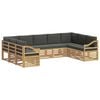 vidaXL Buiten bankenset 9 st Wit en antracietkleurig Polyester
