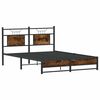 vidaXL Bedframe zonder matras hout gerookt eikenkleurig 150x200 cm