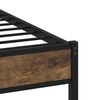 vidaXL Bedframe met hoofdbord zonder matras sonoma eiken 100x200 cm