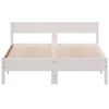 vidaXL Bedframe zonder matras massief grenenhout wit 160x200 cm