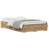 vidaXL Bedframe met lade Artisan Eiken 120 x 190 cm Bewerkt hout