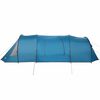 vidaXL Tunneltent met dak met opslag Blauw en Grijs 778 x 356 x 210 cm