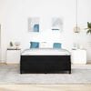 vidaXL Bedframe met matras Zwart 140 x 200 cm Stof