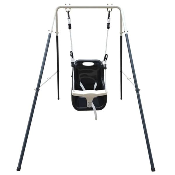 AXI Babyschommel 146x94x118 cm metaal antraciet- en cr&egrave;mekleurig