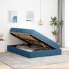 vidaXL Opbergbed met matras Donkerblauw 140 x 190 cm Fluweel
