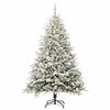 vidaXL Artificial Pre-lit Kerstboom met Ballenset Groen 180 cm