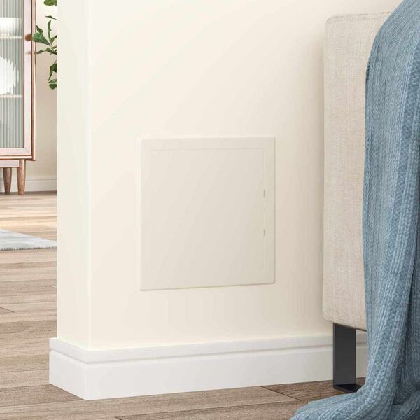 vidaXL Toegangs-panelen 2 pcs Wit 20 x 20 cm ABS Kunststof