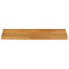 vidaXL Tafelblad met natuurlijke rand 80x30x2,5 cm massief mangohout