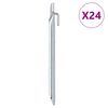 vidaXL Tentharingen 24 st V-vormig &Oslash;20 mm 24 cm gegalvaniseerd staal