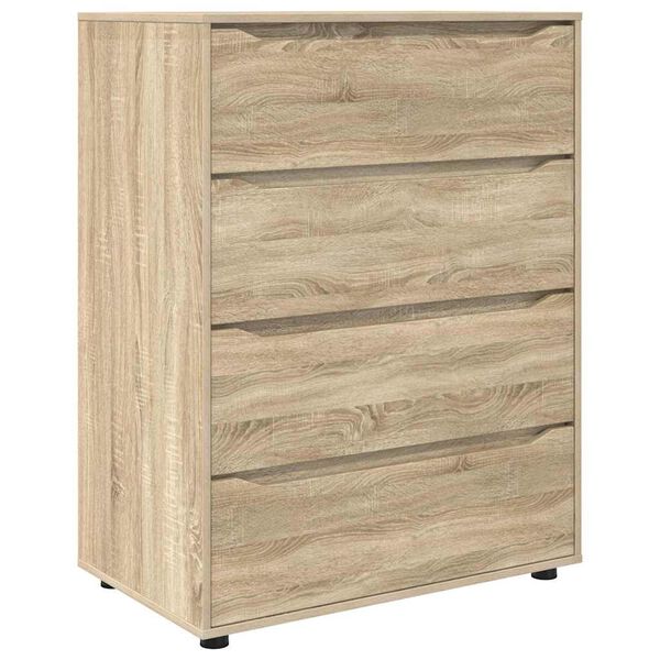 vidaXL Opslagkasten 2 pcs Sonoma Eiken 80 x 48 x 105 cm Bewerkt hout