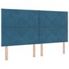 vidaXL Boxspringbed met matras Donkerblauw 200 x 180 cm Polyester