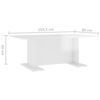 vidaXL Salontafel 103,5x60x40 cm bewerkt hout hoogglans wit