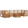 vidaXL Sofa-Sets 8 pcs Naturel Massief Acaciahout