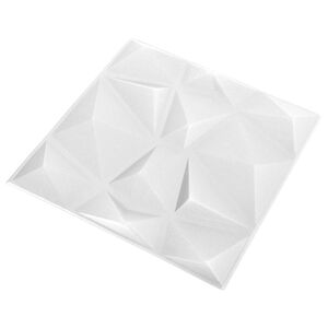 vidaXL Wandpanelen 12 st 50 x 50 cm Origami Wit XPS Schuim