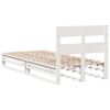 vidaXL Bedframe zonder matras massief grenenhout wit 140x200 cm