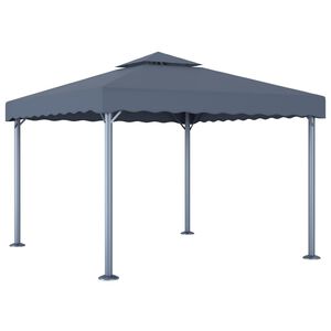 vidaXL Prieel 300x300 cm aluminium antraciet