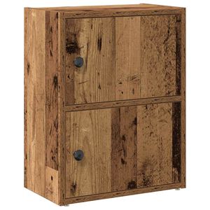 vidaXL Boekenkast 40x24x52 cm bewerkt hout oud houtkleurig