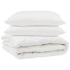vidaXL Dekbed met kussen 3 st Wit Microfibre