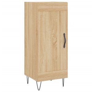 vidaXL Dressoir 34,5x34x90 cm bewerkt hout sonoma eiken