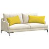 vidaXL Sofa Kussens 2 stuks Lichtgeel 80 x 40 cm Stof