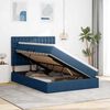vidaXL Opslag bed met matras met matras Blauw 140 x 200 cm Polyester