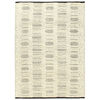 vidaXL Vloerkleed handgeweven 160x230 cm wol wit en zwart