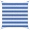 vidaXL Zonneschaduwzeil Blauw en Wit 2,5 x 2,5 m HDPE