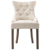 vidaXL Eetkamerstoelen 6 st stof beige