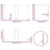 vidaXL Salontafelpoten 2 st T-vormig 40x25x(30-31) cm staal wit