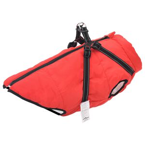 vidaXL Hondenjas Rood L68 Fleece en polyester