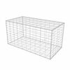 vidaXL Gabion mand 100x50x50 cm gegalvaniseerd staal