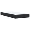 vidaXL Boxspring met matras fluweel zwart 80x200 cm