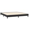 vidaXL Boxspring met matras fluweel zwart 200x210 cm