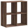vidaXL Boekenkast 68,5x32x68,5 cm bewerkt hout bruin eikenkleur