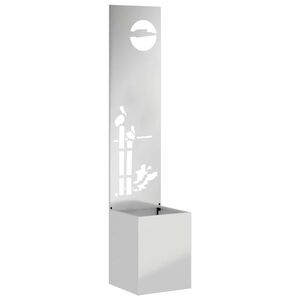 vidaXL Tuin Privacy Screen Zilver 32 x 150 cm Gegalvaniseerd staal