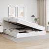 vidaXL Opslag bed met matras met matras Wit 200 x 200 cm Nep Leer