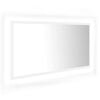 vidaXL Badkamerspiegel LED 90x8,5x37 cm acryl wit