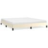 vidaXL Bedframe kunstleer cr&egrave;mekleurig 160x200 cm