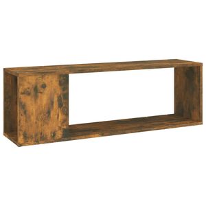 vidaXL Tv-meubel 100x24x32 cm bewerkt hout gerookt eikenkleurig