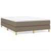 vidaXL Boxspring bed stof taupe 140x190 cm
