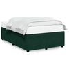 vidaXL Bedframe zonder matras 120x190 cm fluweel donkergroen