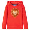 vidaXL Kindertrui met capuchon 104 rood