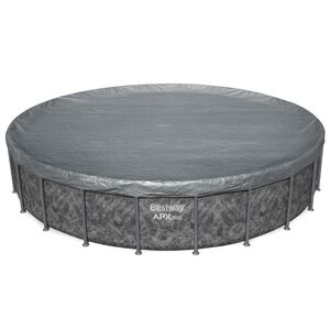 Bestway Zwembadcover 1 &Oslash;6,10 m Rond Polyester Grijs for