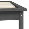 vidaXL Bedframe massief grenenhout grijs 100x200 cm