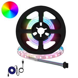 vidaXL LED-strip 2 st Zwart en transparant Koper en kunststof