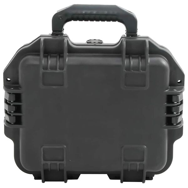 vidaXL Flightcase draagbaar 30x24,5x12,5 cm PP zwart