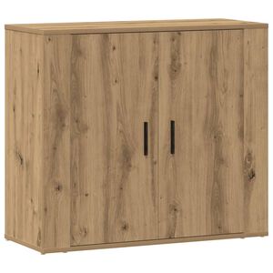 vidaXL Dressoir 80x33x70 cm bewerkt hout artisanaal eikenkleurig