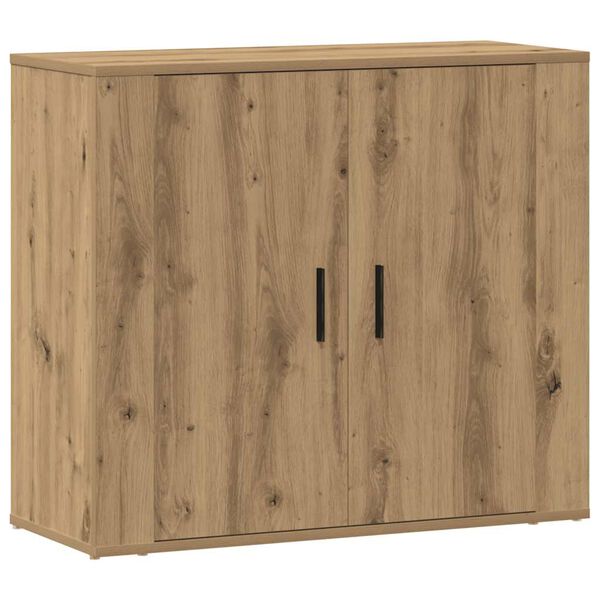 vidaXL Dressoir 80x33x70 cm bewerkt hout artisanaal eikenkleurig